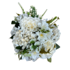 Welurowy flowerbox beżowy z bukietem goździków